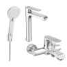 Mexen Pecos R40 ensemble de bain, chrome - 72713R40-00