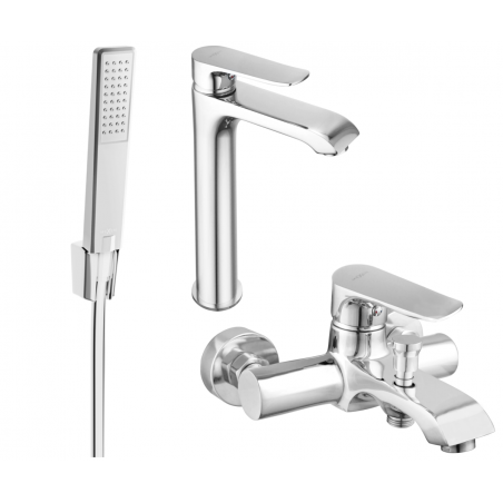 Mexen Pecos R72 ensemble bain, chrome - 72713R72-00