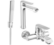 Mexen Pecos R72 ensemble bain, chrome - 72713R72-00