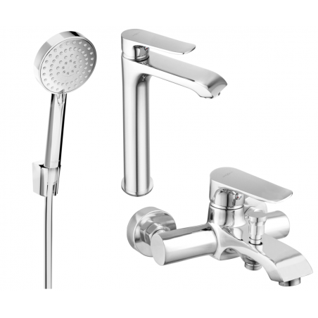 Mexen Pecos R75 ensemble de bain, chrome - 72713R75-00