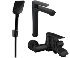 Mexen Pecos R62 ensemble baignoire, noir - 72713R62-70