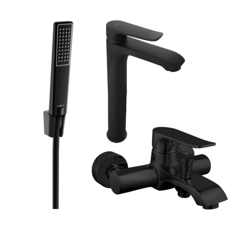 Mexen Pecos R72 ensemble de baignoire, noir - 72713R72-70