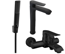 Mexen Pecos R72 ensemble de baignoire, noir - 72713R72-70