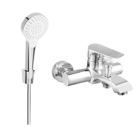Mexen Pecos R05 robinet de baignoire avec ensemble de douche, chrome - 7273R05-00