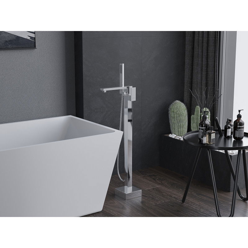 Mexen Urano mitigeur de baignoire autoportant, chromé - 75233-00