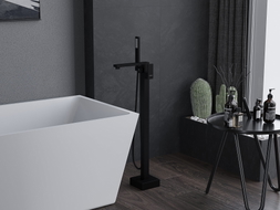 Mexen Urano mitigeur de baignoire autoportant, noir - 75233-70