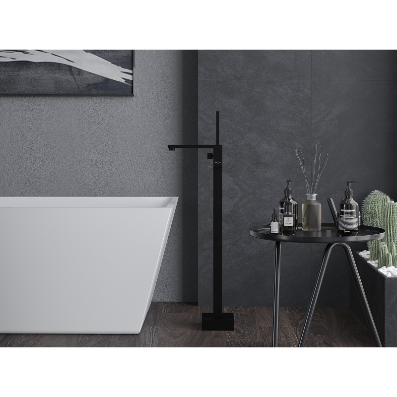 Mexen Urano mitigeur de baignoire autoportant, noir - 75233-70