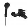 Mexen Pecos R05 robinet de baignoire avec ensemble de douche, noir - 7273R05-70