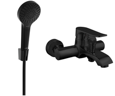 Mexen Pecos R05 robinet de baignoire avec ensemble de douche, noir - 7273R05-70