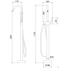 Mexen Gaja mitigeur de baignoire autoportant, chrome - 75333-00