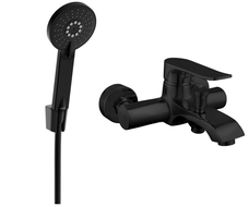 Mexen Pecos R40 robinet de baignoire avec ensemble de douche, noir - 7273R40-70