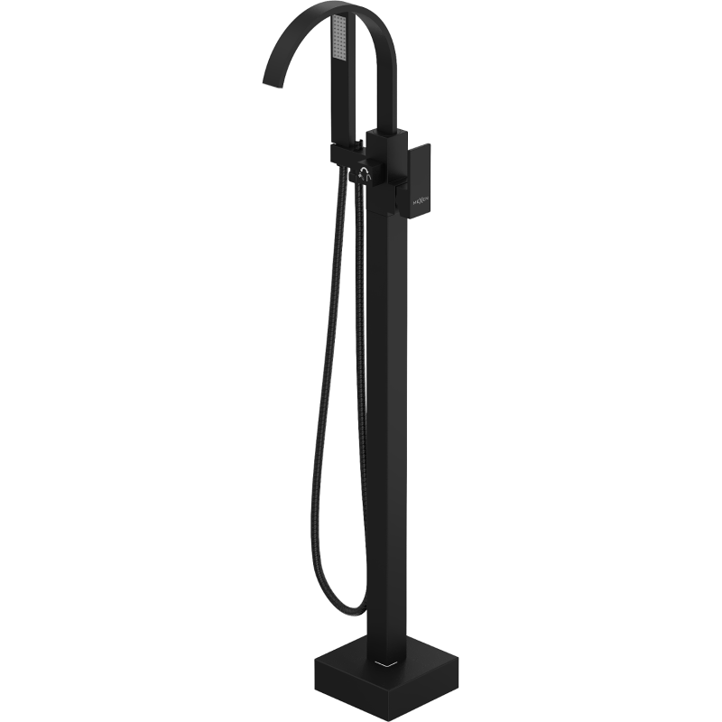 Mexen Veda batterie de baignoire autoportante, noire - 75433-70
