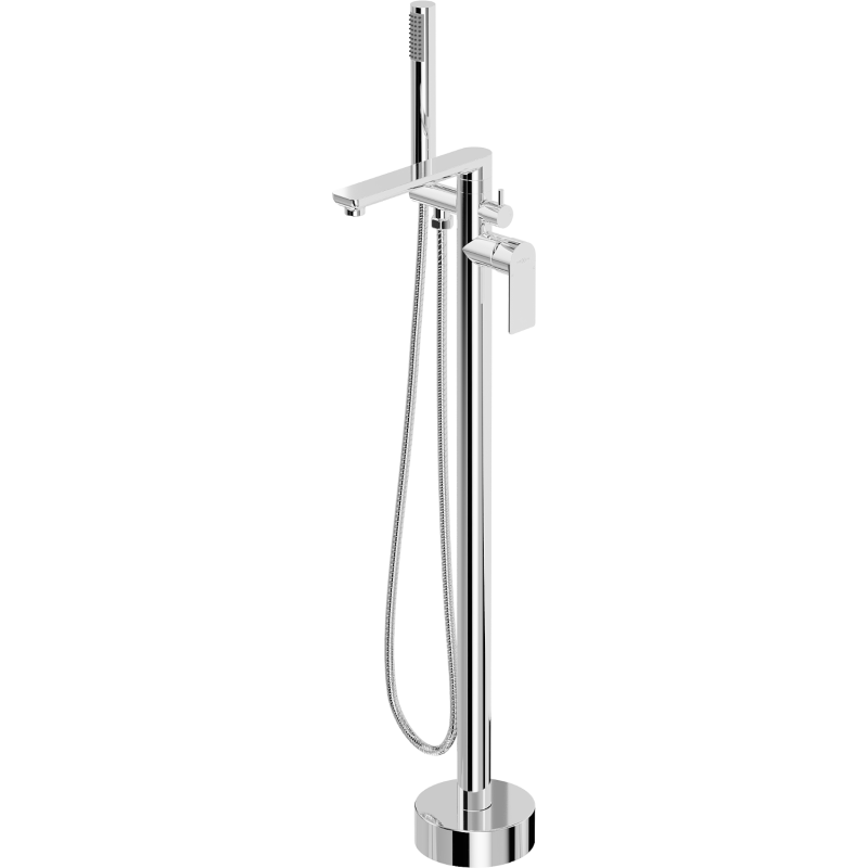 Mexen Leda robinet de baignoire autoportant, chrome - 75633-00