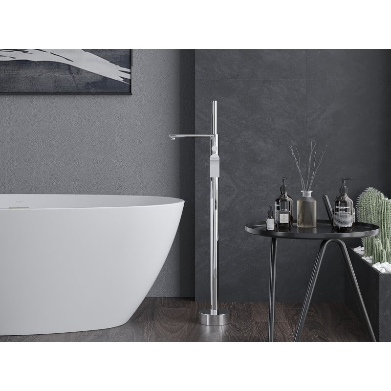 Mexen Leda robinet de baignoire autoportant, chrome - 75633-00