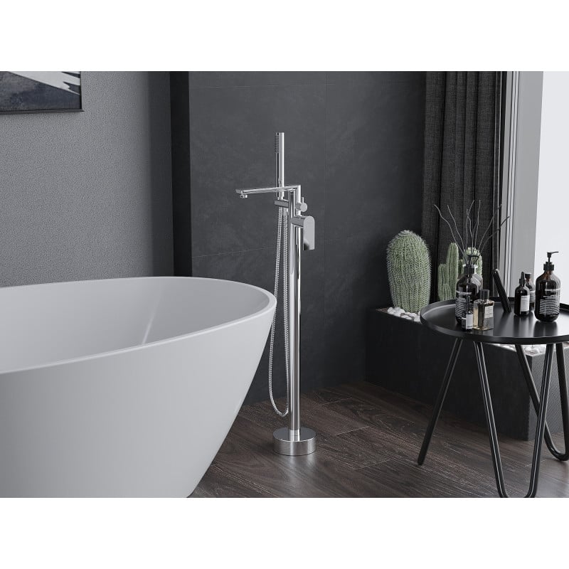 Mexen Leda robinet de baignoire autoportant, chrome - 75633-00