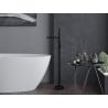 Mexen Leda robinet de baignoire autoportant, noir - 75633-70