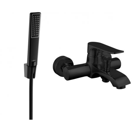 Mexen Pecos R72 robinet de baignoire avec ensemble de douche, noir - 7273R72-70