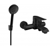 Mexen Pecos R75 robinet de bain avec ensemble de douche, noir - 7273R75-70