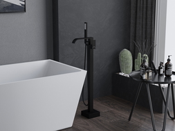 Mexen Lava robinet de baignoire autoportant, noir - 752433-70