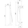 Mexen Lava robinet de baignoire indépendant, chromé - 752433-00