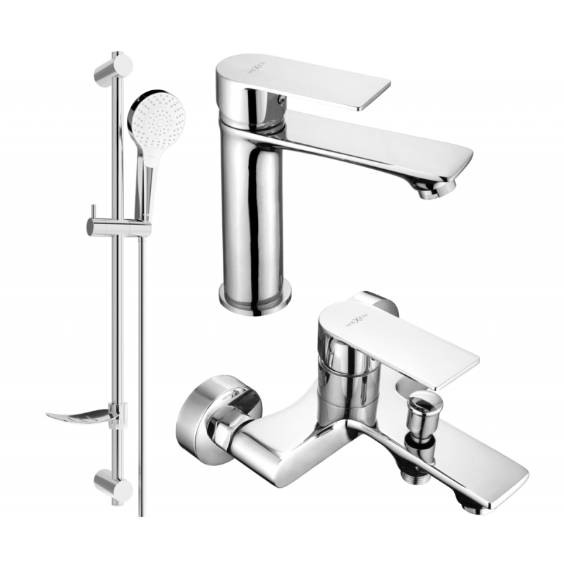 Ensemble de baignoire Mexen Royo DF05, chrome - 72203DF05-00