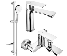 Ensemble de baignoire Mexen Royo DF05, chrome - 72203DF05-00