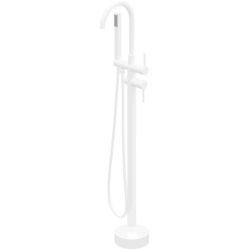 Mexen Alma mitigeur de baignoire autoportant, blanc - 75033-20