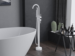 Mexen Alma mitigeur de baignoire autoportant, blanc - 75033-20