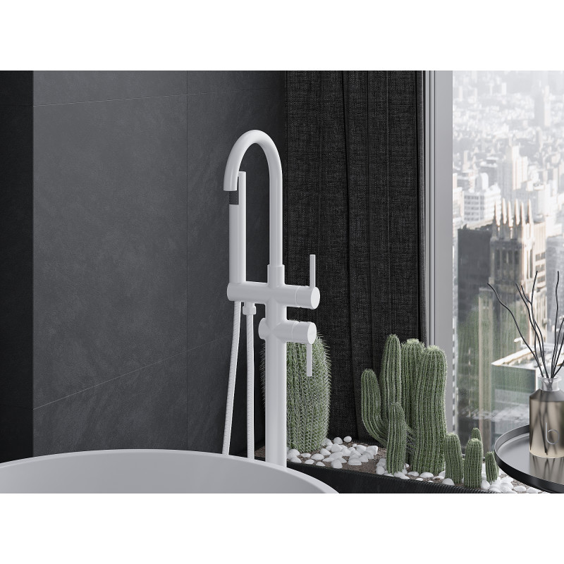 Mexen Alma mitigeur de baignoire autonome, blanc - 75033-20
