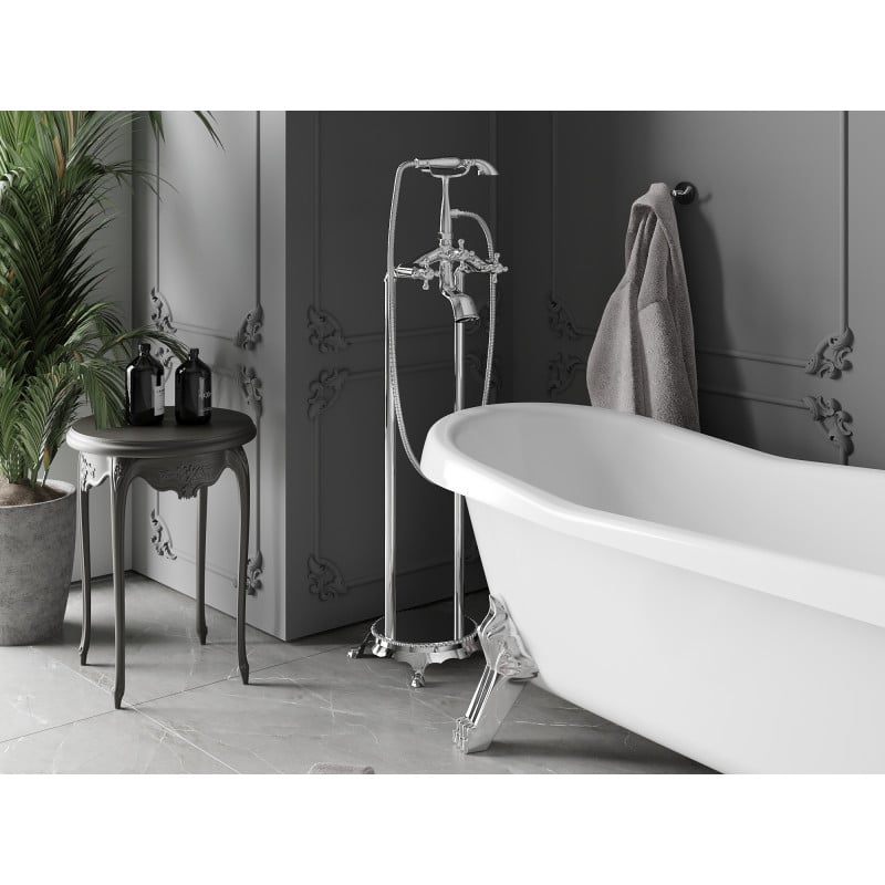 Mexen Retro robinet de baignoire autoportant, chromé - 75933-00