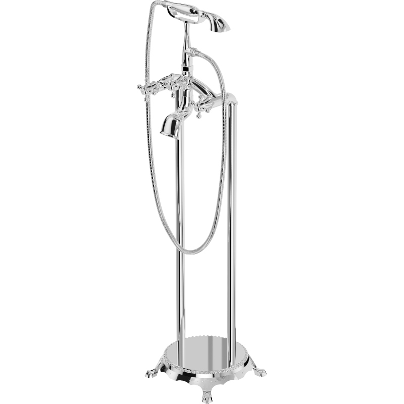 Mexen Retro robinet de baignoire autonome, Chrome - 75933-00
