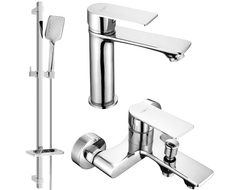 Mexen Royo DQ62 ensemble de bain, chromé - 72203DQ62-00