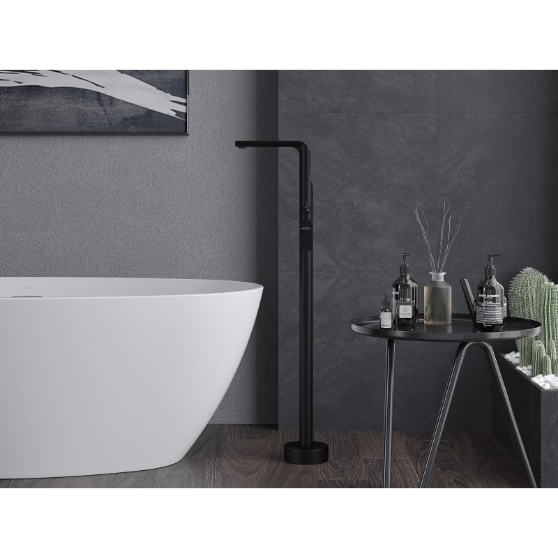 Mexen Roxy robinet de baignoire autoportant, noir - 75533-70