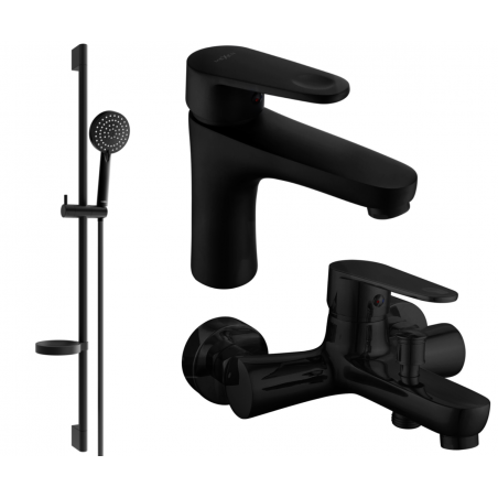 Mexen Kama DS75 ensemble de bain, noir - 72503DS75-70