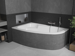 Mexen Westa baignoire d'angle gauche 160 x 100 cm, blanche - 560116010001