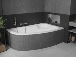 Mexen Westa baignoire d'angle droite 160 x 100 cm, blanche - 560116010002