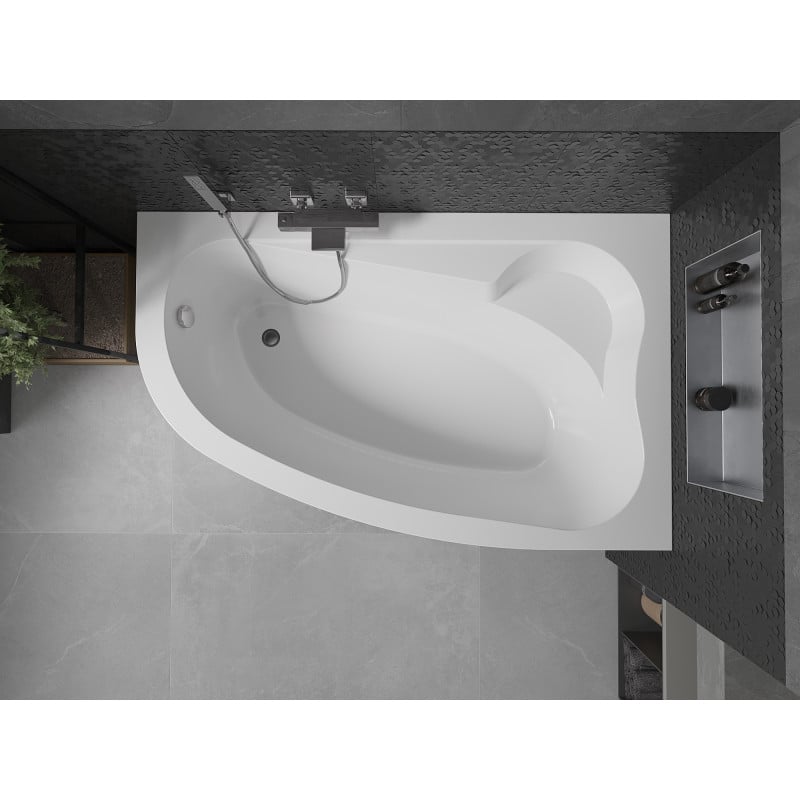 Mexen Westa baignoire d'angle droite 160 x 100 cm, blanche - 560116010002