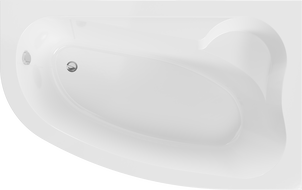 Mexen Westa baignoire d'angle droite 160 x 100 cm, blanche - 560116010002