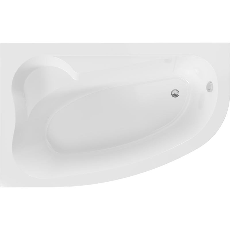 Mexen Westa baignoire d'angle gauche 160 x 100 cm, blanche - 560116010001