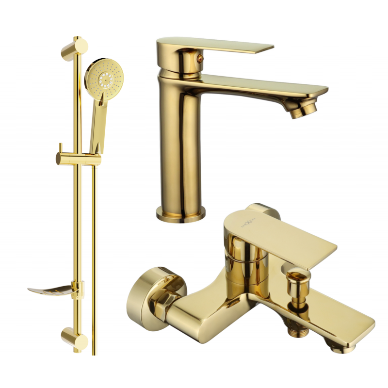Mexen Royo DF40 ensemble de baignoire, doré - 72203DF40-50