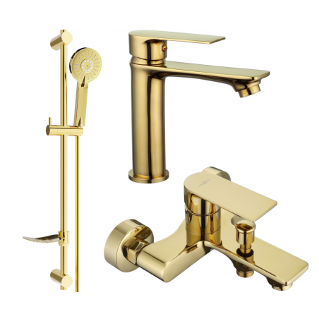Mexen Royo DF40 ensemble pour baignoire, doré - 72203DF40-50
