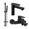 Mexen Royo DQ72 ensemble de baignoire, noir - 72203DQ72-70