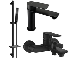 Mexen Royo DQ72 ensemble de baignoire, noir - 72203DQ72-70