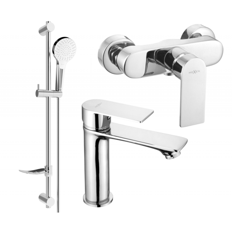 Mexen Royo DF05 ensemble de douche, chromé - 72204DF05-00