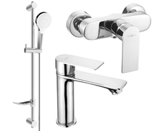 Ensemble de douche Mexen Royo DF05, chrome - 72204DF05-00