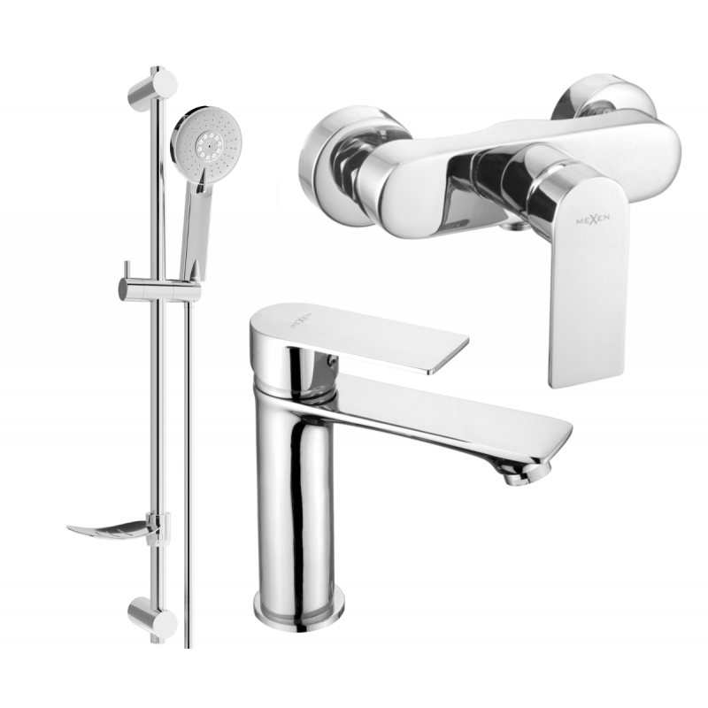 Mexen Royo DF40 ensemble de douche, chrome - 72204DF40-00
