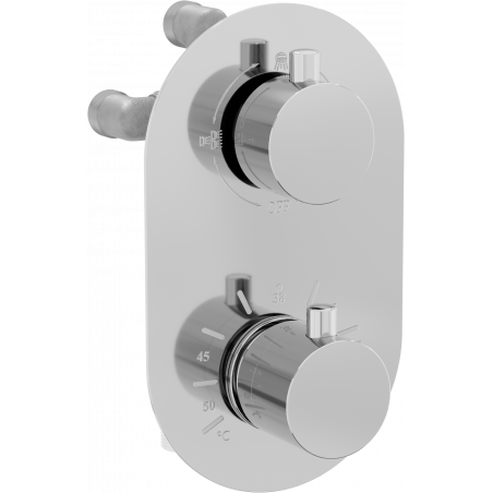 Mitigeur bain-douche thermostatique Mexen Kai 3-sorties, chromé - 77602-00