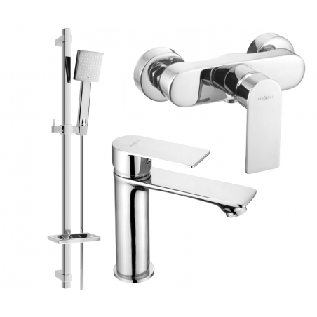 Mexen Royo DQ45 ensemble de douche, chromé - 72204DQ45-00