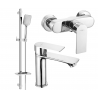 Mexen Royo DQ62 ensemble de douche, chromé - 72204DQ62-00