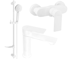 Mexen Royo DF05 ensemble de douche, blanc - 72204DF05-20